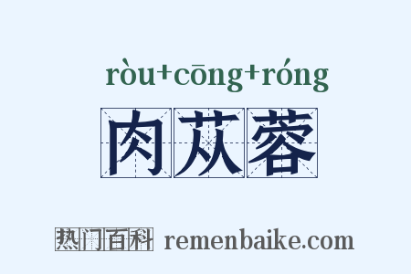 肉苁蓉是什么意思的图片